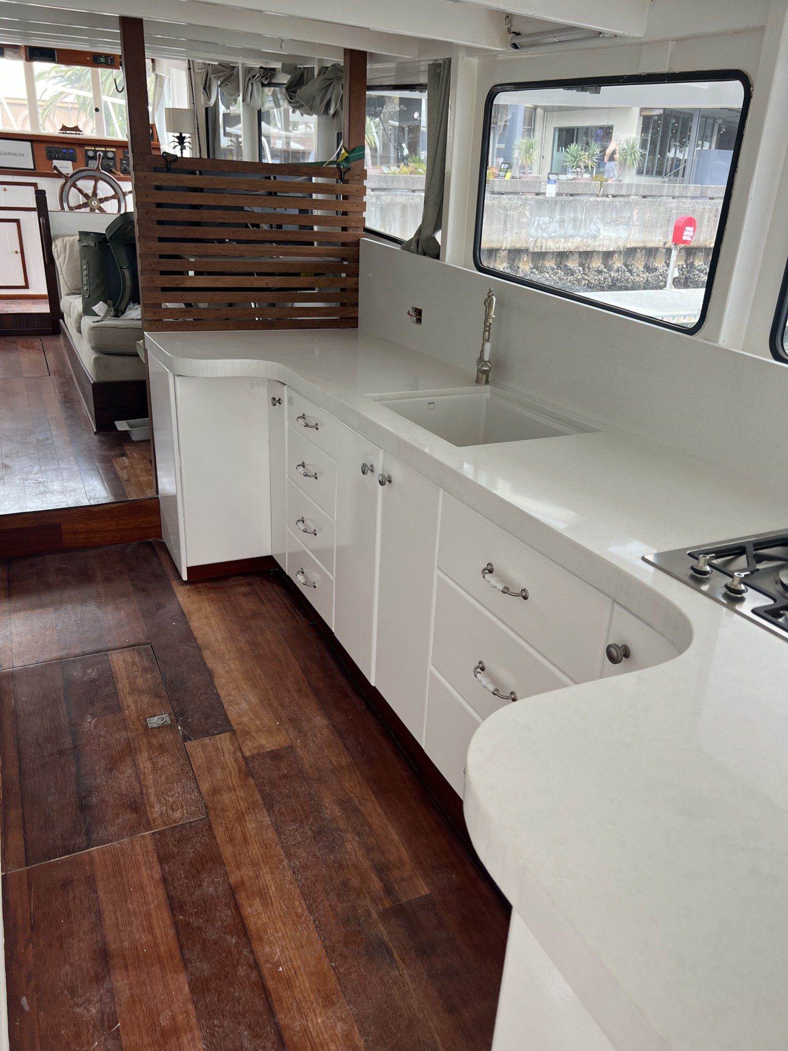 Converted Trawler Boat