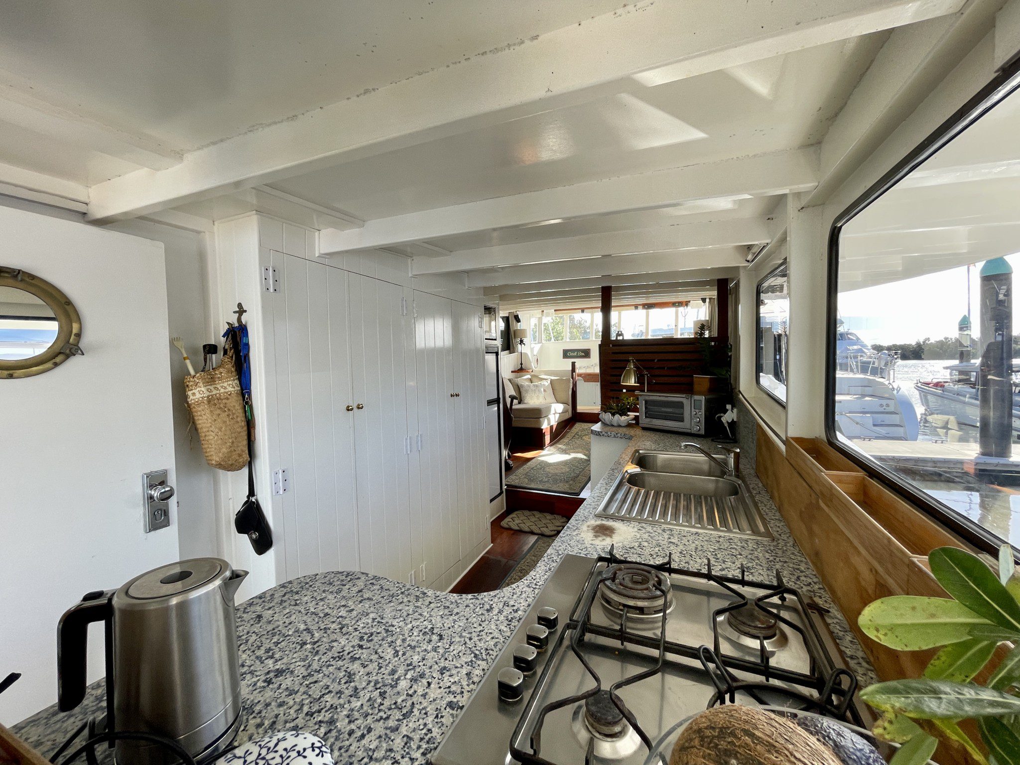 Converted Trawler Boat