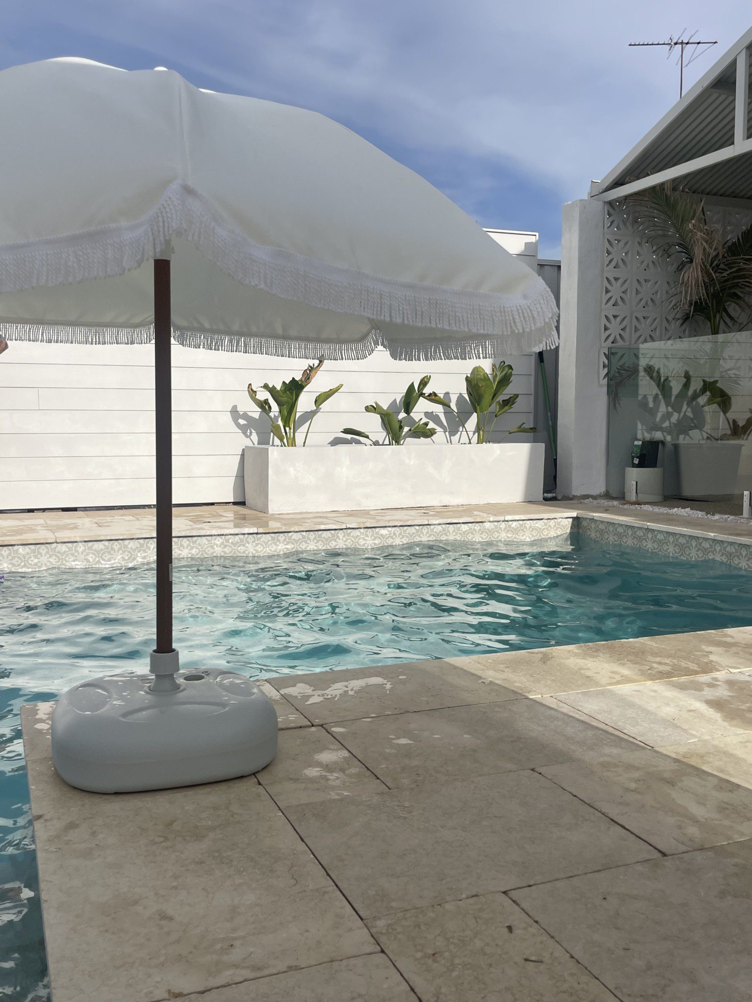 Coastal style beach house – pool area only