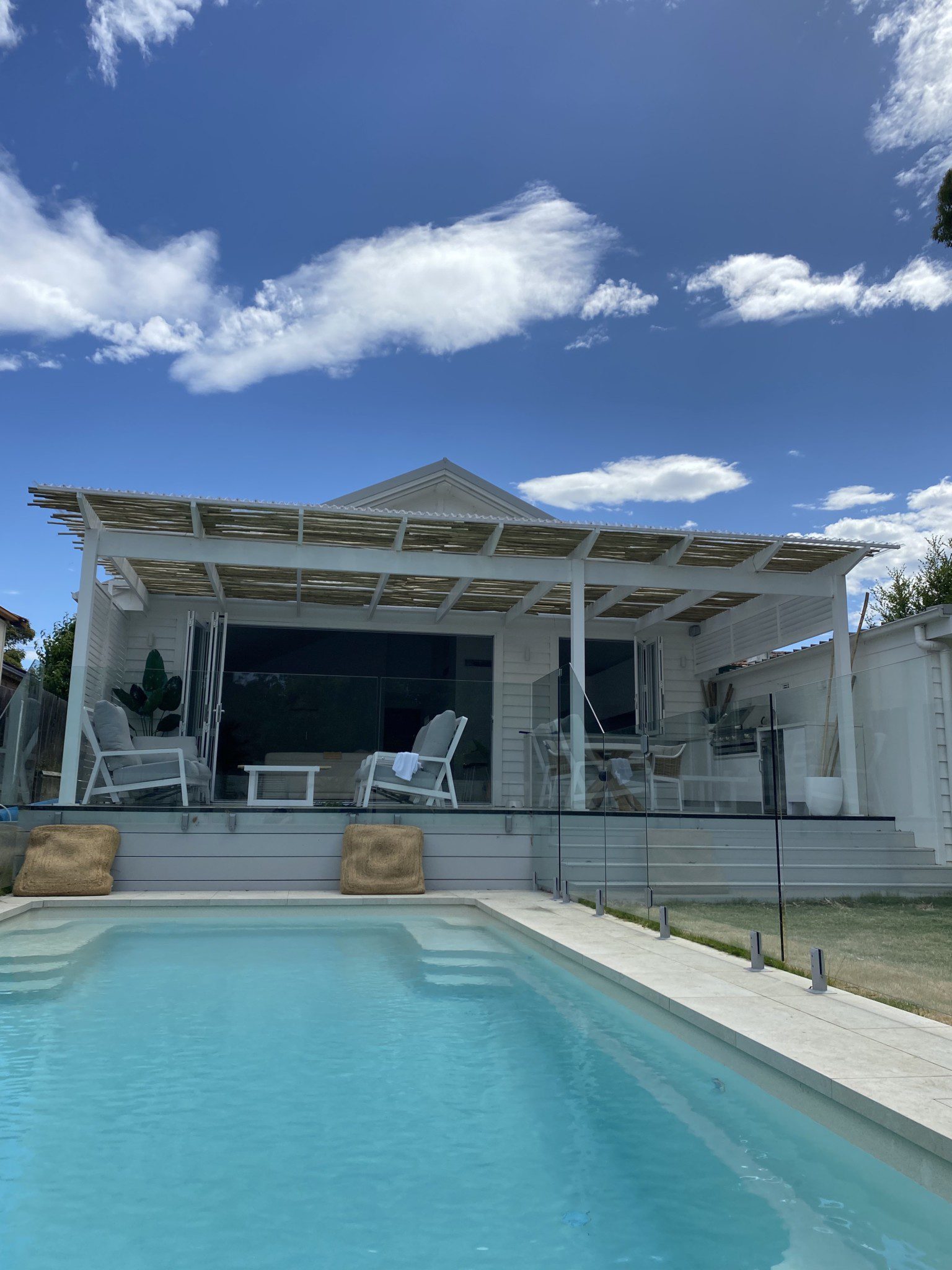 Holiday in Haberfield – Open Plan Out to Palms, Pool, Deck & Garden