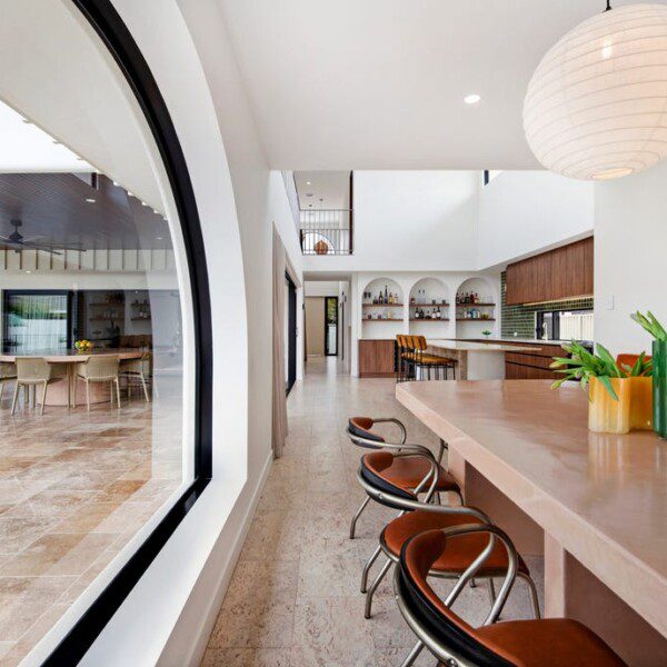 A bold mid-century modern home.