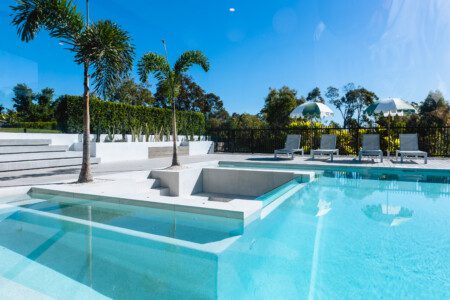IBYA, a Palm Springs style Pool, Poolhouse, Alfresco and Bar
