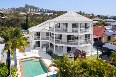 The pool and exterior at MAISON DE ROSE