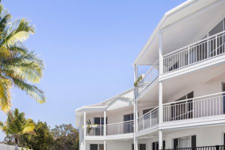 The pool and exterior at MAISON DE ROSE