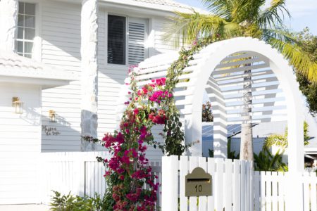 The pool and exterior at MAISON DE ROSE