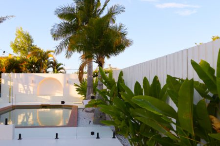The pool and exterior at MAISON DE ROSE