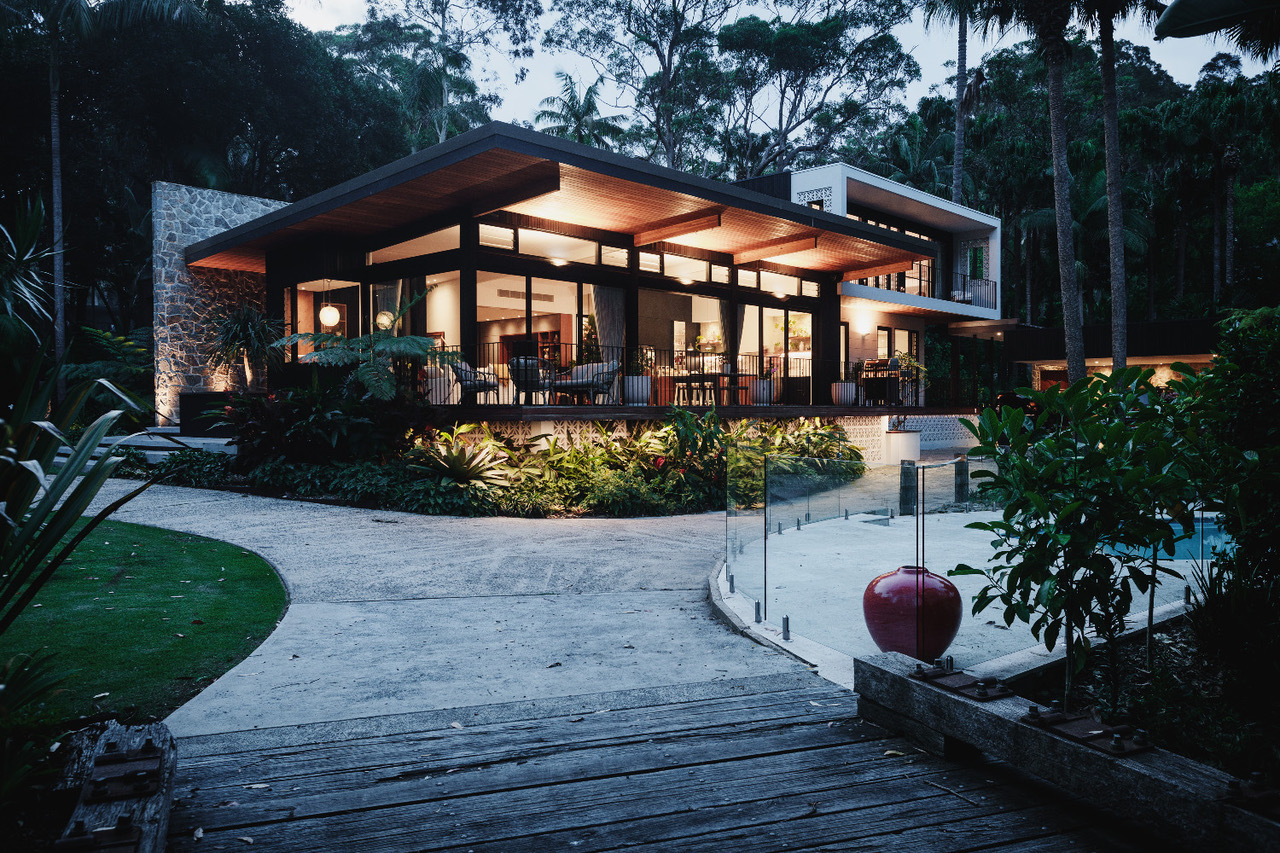Modern Home with Tropical Gardens