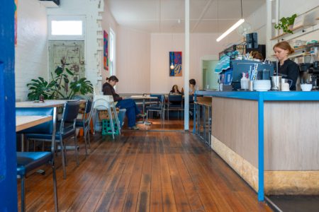 Grungy, Retro-Inspired Cafe with a touch of Industrial Charm