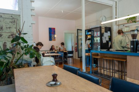 Grungy, Retro-Inspired Cafe with a touch of Industrial Charm