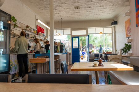 Grungy, Retro-Inspired Cafe with a touch of Industrial Charm