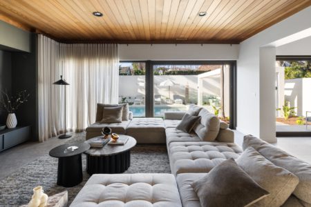 Bayside Luxe Mid Century Masterpiece with Palm Springs Pool and Speakeasy Bar