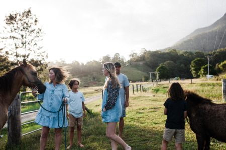 The Nature Lodge Farm Stay - Outdoor Bath and Mountain Views