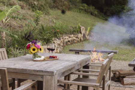 The Nature Lodge Farm Stay - Outdoor Bath and Mountain Views