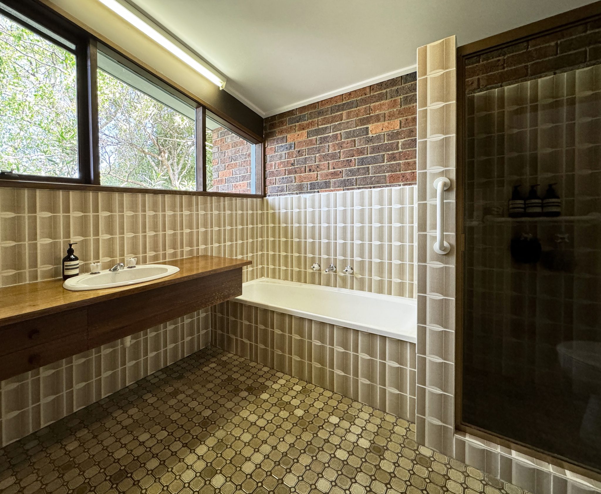 1974 Modernist Double Brick Beauty