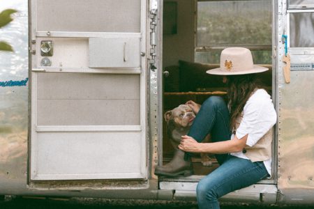 Midcentury Luxe American Airstream on Creekside Farm