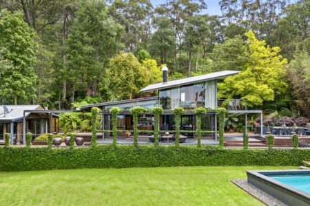 Award-Winning Architectural Retreat-Style Masterpiece with 25m Pool and Sydney Skyline Views