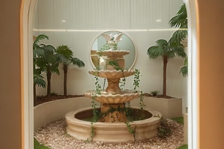 Modern Luxury Salon and Indoor Garden