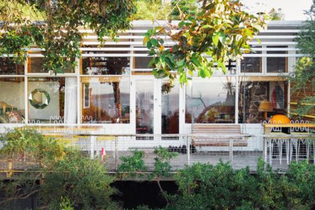 Mid-Century Beach Shack with Retro Charm & Cinematic Style