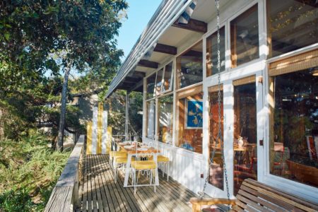 Mid-Century Beach Shack with Retro Charm & Cinematic Style