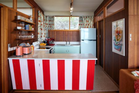 Mid-Century Beach Shack with Retro Charm & Cinematic Style