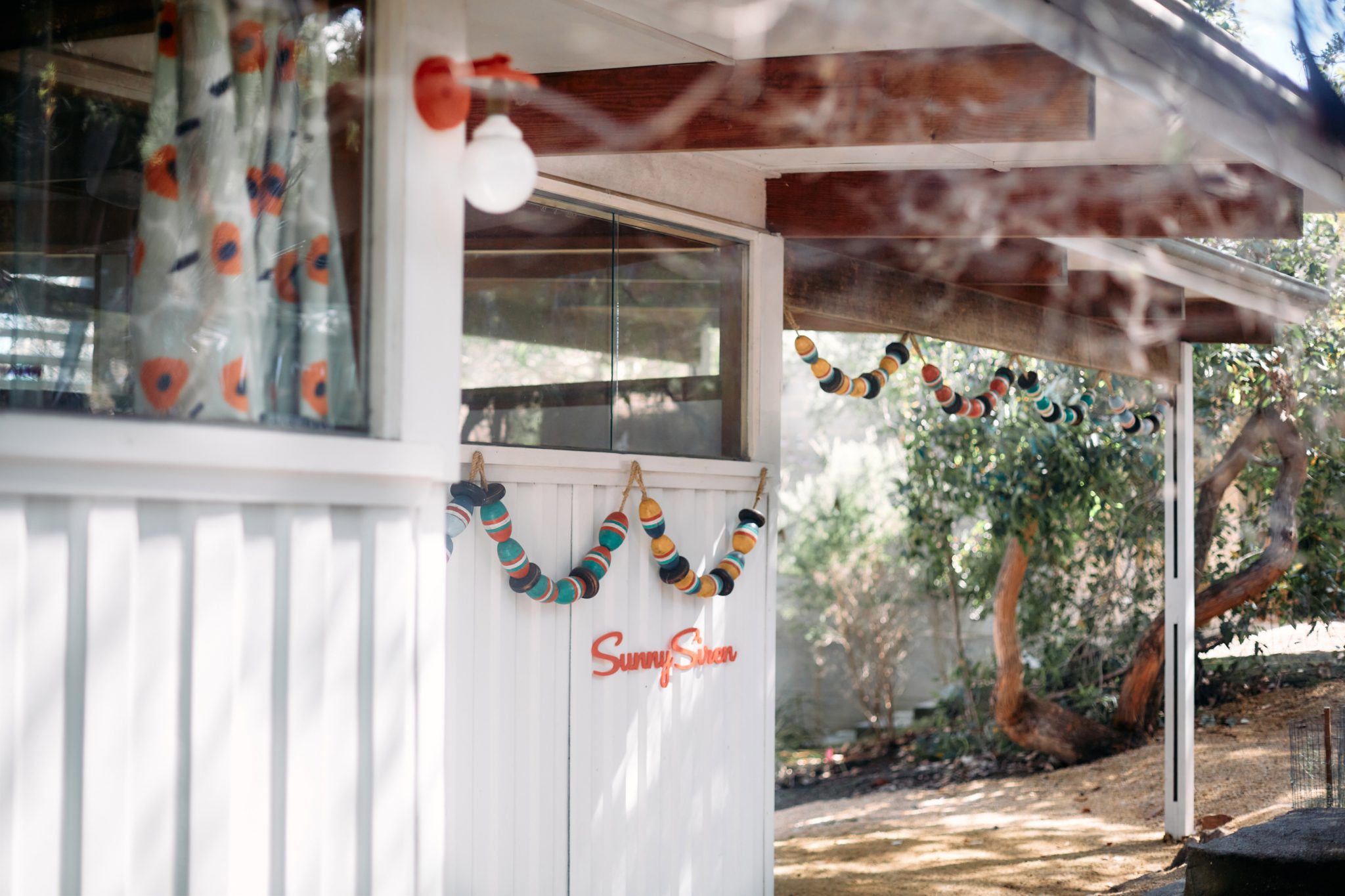 Mid-Century Beach Shack with Retro Charm & Cinematic Style