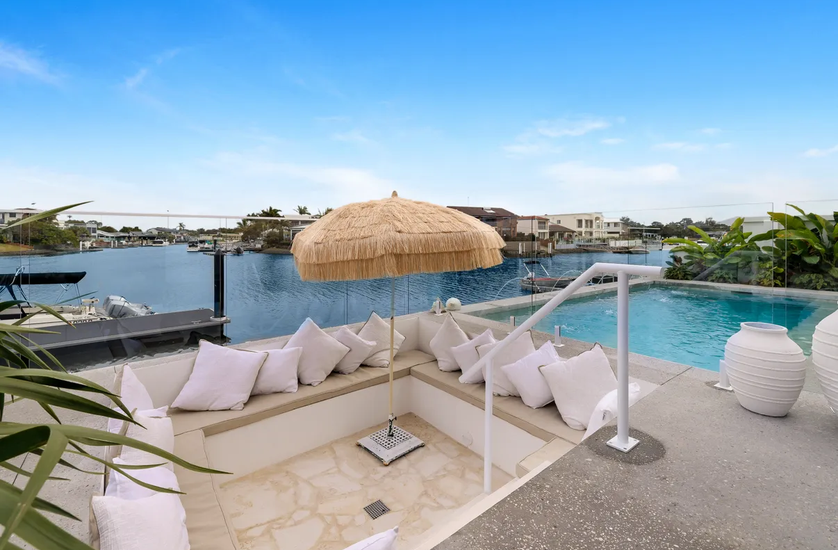 Island Villaa | Tropical Waterfront Shoot Location with Pool & Boat Access | Gold Coast, QLD