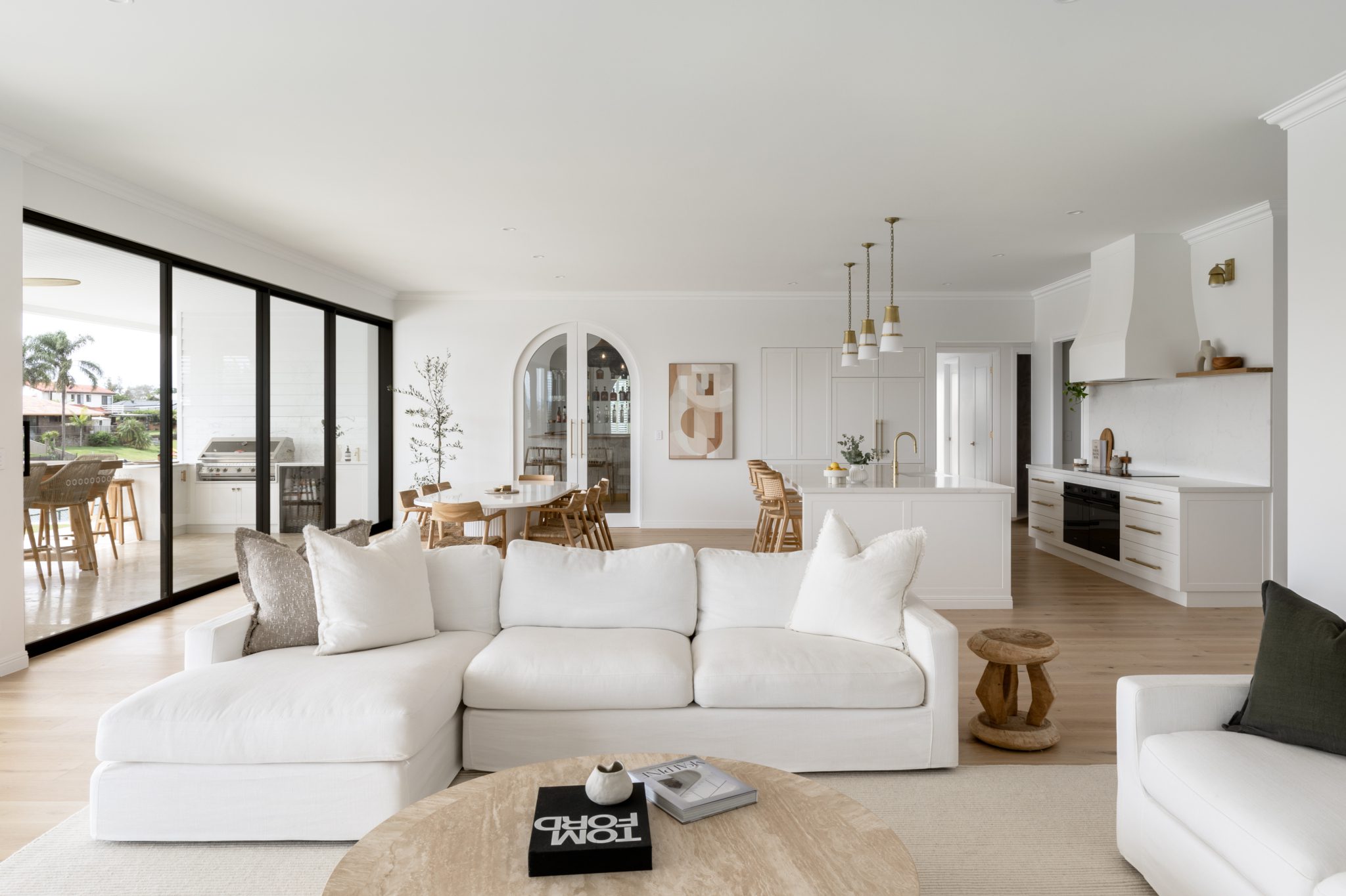 Coastal Hamptons Waterfront Home with Pool & Speakeasy | Mermaid Waters, Gold Coast QLD