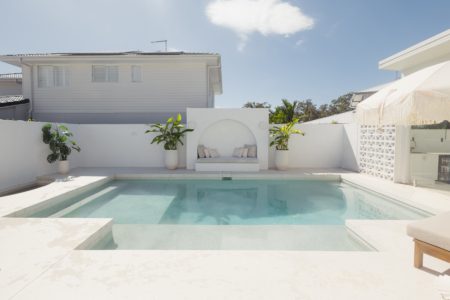 Villa Blanca | Heated Mediterranean Poolside Photoshoot Location | Northern Gold Coast, QLD